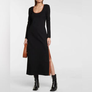 STAUD Joint Jersey Midi Dress